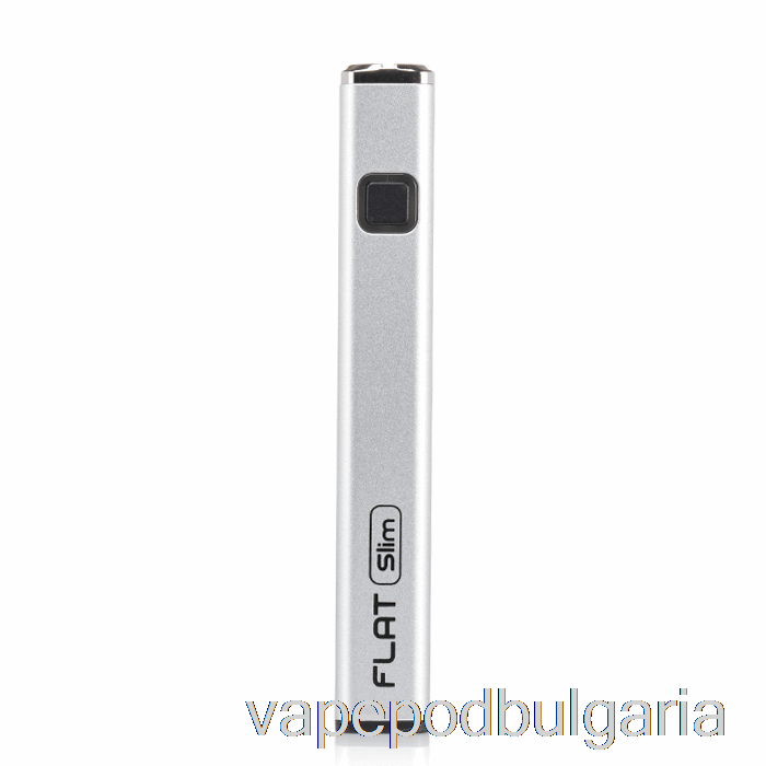 Vape 10000 Дръпки Yocan Flat Slim 350mah батерия сребриста